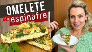 INCRÍVEL OMELETE ASSADA DE ESPINAFRE - PRÁTICA E NUTRITIVA