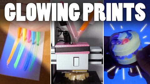 Glowing Prints using Highlighters