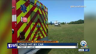 Child hit by car in Port St. Lucie