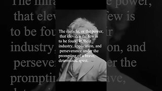 Mark Twain Quote - The miracle, or the power that elevates the few...