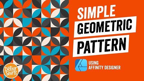 Simple Geometric Pattern Tutorial for Beginners in Affinity Designer then Import into Canva & Kittl