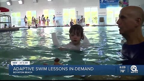 Adaptive swim lessons in demand in South Florida