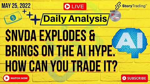 5/25/23 Daily Analysis: $NVDA Explodes & Brings on the AI hype. How can you trade it?