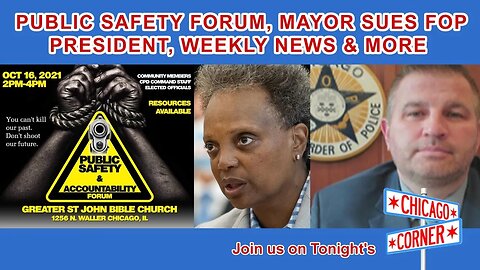 Public Safety Forum Interview w/Jonathan Todd, Mayor Sues FOP, Weekly News Wrapup & More
