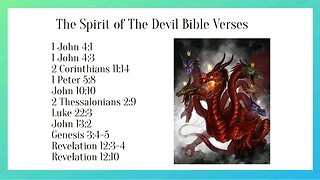 The Spirit of The Devil Bible Verses