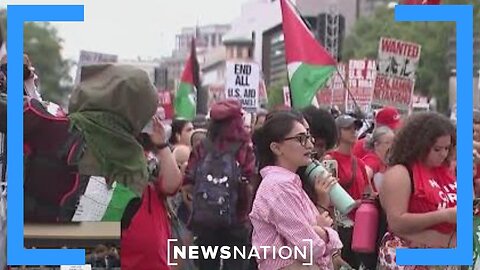 Protesters gather as Netanyahu visits DC | NewsNation Live| U.S. NEWS ✅