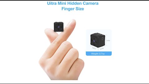 Mini Spy Camera Wireless Hidden, MHDYT Full HD 1080P Portable Small Covert Home Nanny Cam