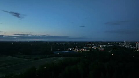 Summer Midnight Sunset Helsinki Finland Europe