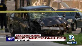 Man stabbed at intersection by another driver in Riviera Beach