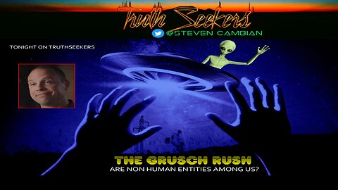 The Grusch Rush : Are non human entities among us?