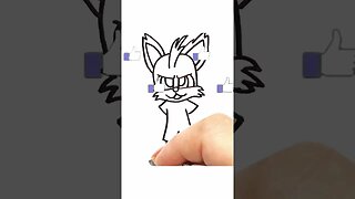 How to draw and paint Tails Nine from Sonic Prime #shorts