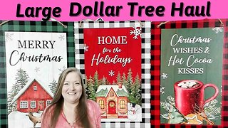 New Weekly Dollar Tree Haul ~ New Christmas, Floral, Home Decor and More!