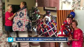 Quilters in Tampa honor veterans with special quilts of valor