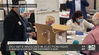 DOJ gets involved in election fight