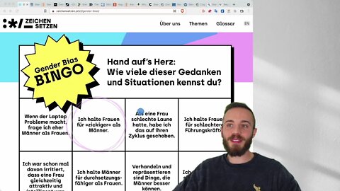 Das GENDER BIAS BINGO vom Auswärtigen Amt 😂