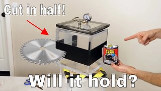 Can Flex Tape Hold a Sawed in Half Vacuum Chamber Together?