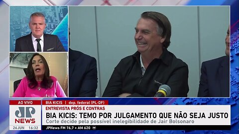 Bia Kics sobre julgamento de Bolsonaro: “Estão tirando o direito de escolher” | PRÓS E CONTRAS