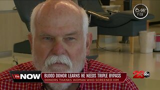 Local man's life saved from blood donation screening