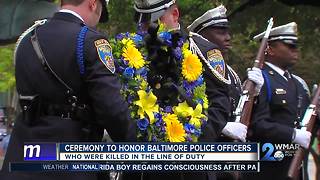 ceremony to honor baltimore police officers