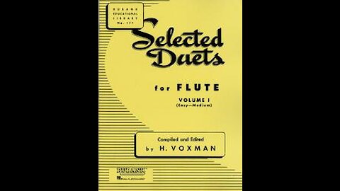 J. B. de Boismortier (1689-1755), Minuet no. 5 part 2 from Rubank Selected Duets for Flute vol. 1