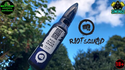 RIOT SQUAD - BLACK EDITION - RICH BLACK GRAPE E- LIQUID REVIEW 🔞 #riotsquad #eliquid #bigdvapes