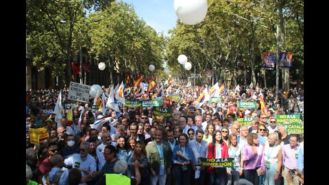 Más de 200.000 catalanes rechazan la prohibición de su idioma oficial el español/castellano