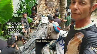 Crocodile Hunters! Pt 2 The Man Eater Captured! Black Sabbath #crocodiles #crocs #reptiles #wild