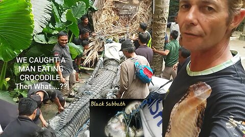 Crocodile Hunters! Pt 2 The Man Eater Captured! Black Sabbath #crocodiles #crocs #reptiles #wild