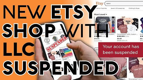 My 2nd My Etsy Shop Got SUSPENDED! New Account With A LLC: My Journey From Opening The Shop To Sales