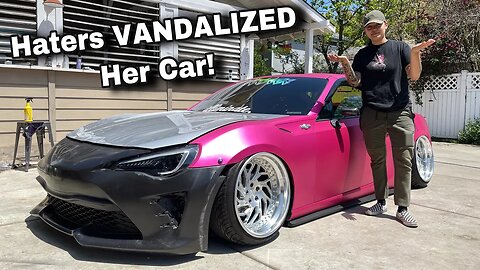 They VANDALIZED Her FRS With EGGS AND CHEESE Ripping Her Wrap | Fixing Damage By Rewrapping Is Easy!