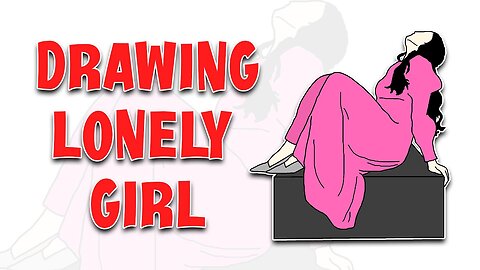 Photoshop Flat Illustration - Lonely Girl - Ep 04