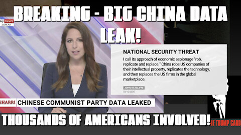 BIG DATA LEAK FROM CHINA THAT WILL EXPOSE GOVT, COMPANIES AND THOUSANDS OF PEOPLE!
