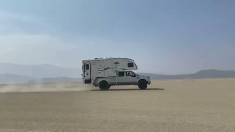 Truck Camper - Flying Across The Desert - Burning Man / Plan B Super Singles