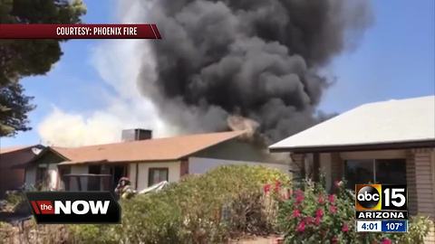 Propane tanks explode in Phoenix house fire