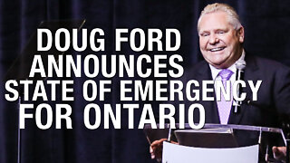 Premier Doug Ford announces Ontario is entering a state of emergency over convoy protests