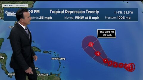 Tropical Depression 20 update