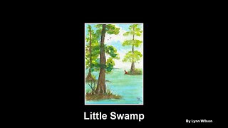 Little Swamp Watercolor Painting