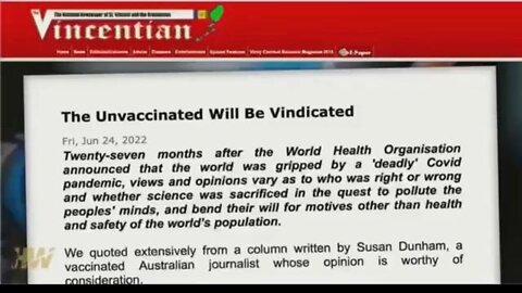 Worldwide l Unvaccinated will be Vindicated