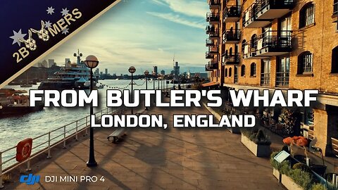 4K FROM BUTLER'S WHARF LONDON WITH A DJI MINI 3 PRO