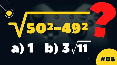 ( SEM CALCULADORA ) PRODUTO NOTÁVEL NA RAIZ QUADRADA | SOSMATH | EP06 | @Professor Theago