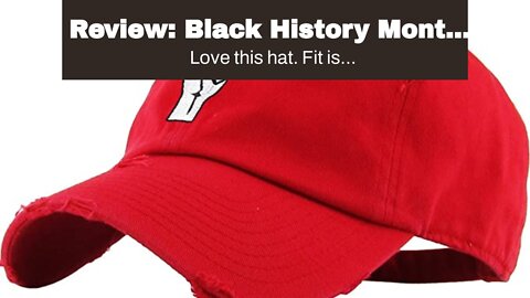 Review: Black History Month Fist Black Power Fight Vintage Distressed Baseball Cap