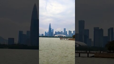 While Walking at the Shenzhen Bay Park we saw this Stunning View