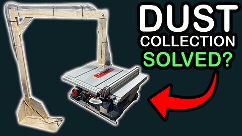 Homemade Overarm Dust Collection Hood for Table Saw | DIY