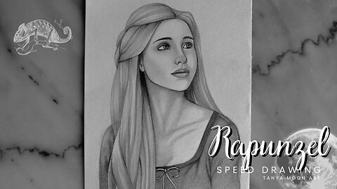 Draw With Me | Rapunzel, Tangled Speed Drawing