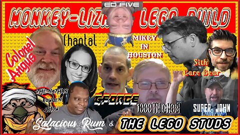 LEGO STAR WARS MoNKeY-LiZaRD BUILD - LIVE : Salacious Rum and the LEGO STUDS!