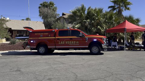 Las Vegas Fire Department extinguishes housefire on Eugene Street