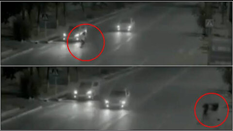Ghost man" saves little girl's life - captured on CCTV