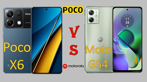 Xiaomi Poco X6 VS Moto G54 | Full comparison | @technoideas360