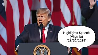 President Donald Trump Speech ❤️🔥 (Highlights) 2024 (Virginia) 28/06/2024