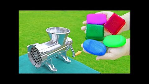 EXPERIMENT SOAP VS MEAT GRINDER *COOL EFFECT*